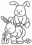 coloriages de lapins