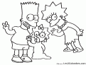 coloriage Famille Simpsons 13