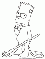 coloriage Bart Simpson 10