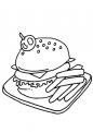 coloriage action hamburger 056