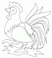 coloriage coq 29