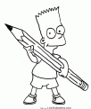 coloriage Bart Simpson 14