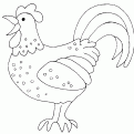 coloriage coq 23