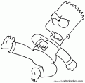 coloriage Bart Simpson 54
