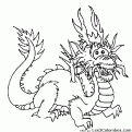 coloriage dragon 17