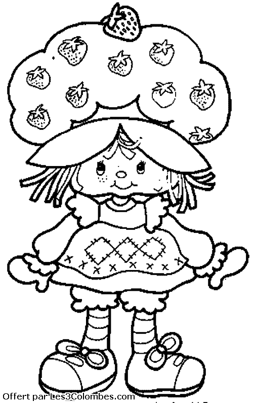 coloriage Charlotte aux fraises 38