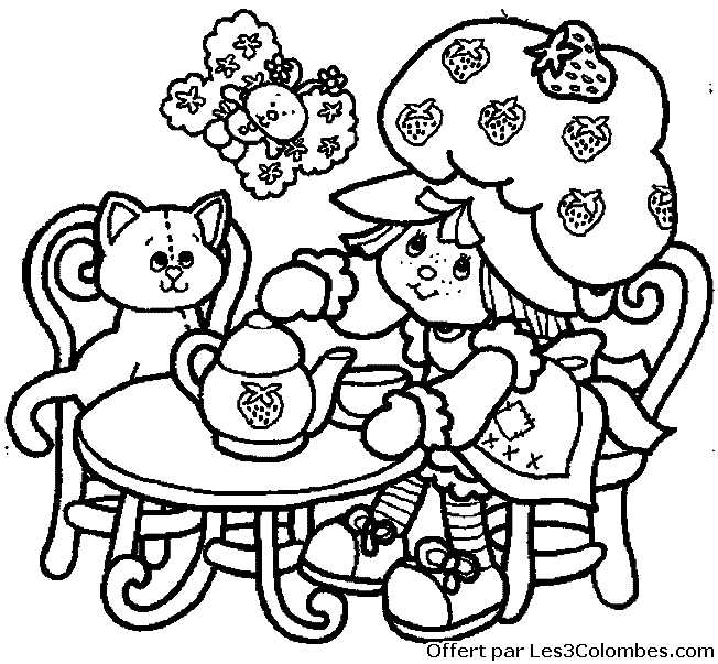 coloriage Charlotte aux fraises 43