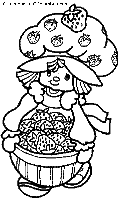 coloriage Charlotte aux fraises 47
