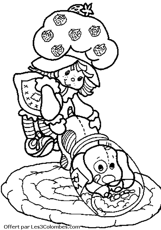 coloriage Charlotte aux fraises 49