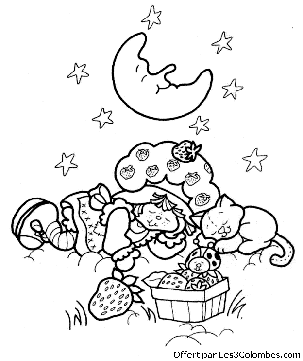 coloriage Charlotte aux fraises 87