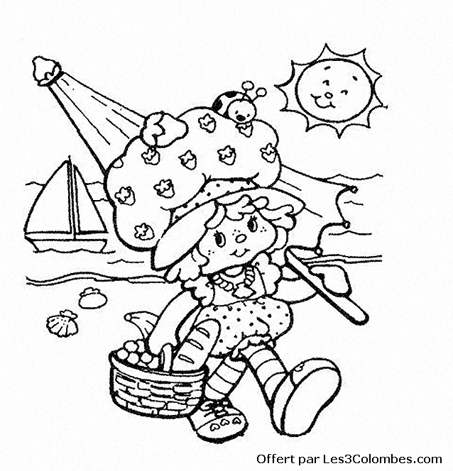 coloriage Charlotte aux fraises 89