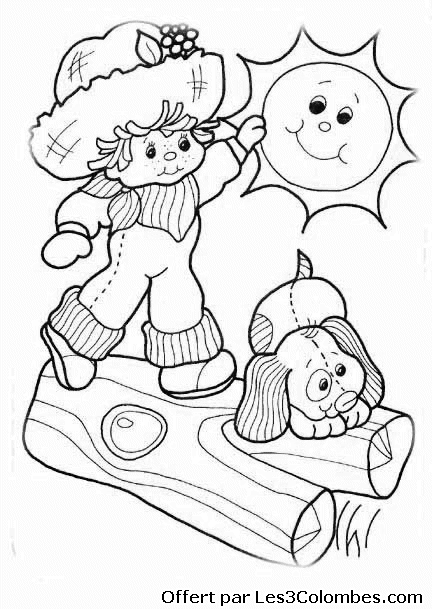 coloriage Charlotte aux fraises 94