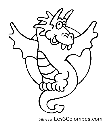 coloriage dragon 02  Coloriage en ligne gratuit pour enfant
