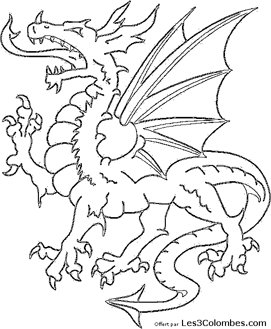 coloriage dragon 11