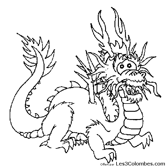 coloriage dragon 17