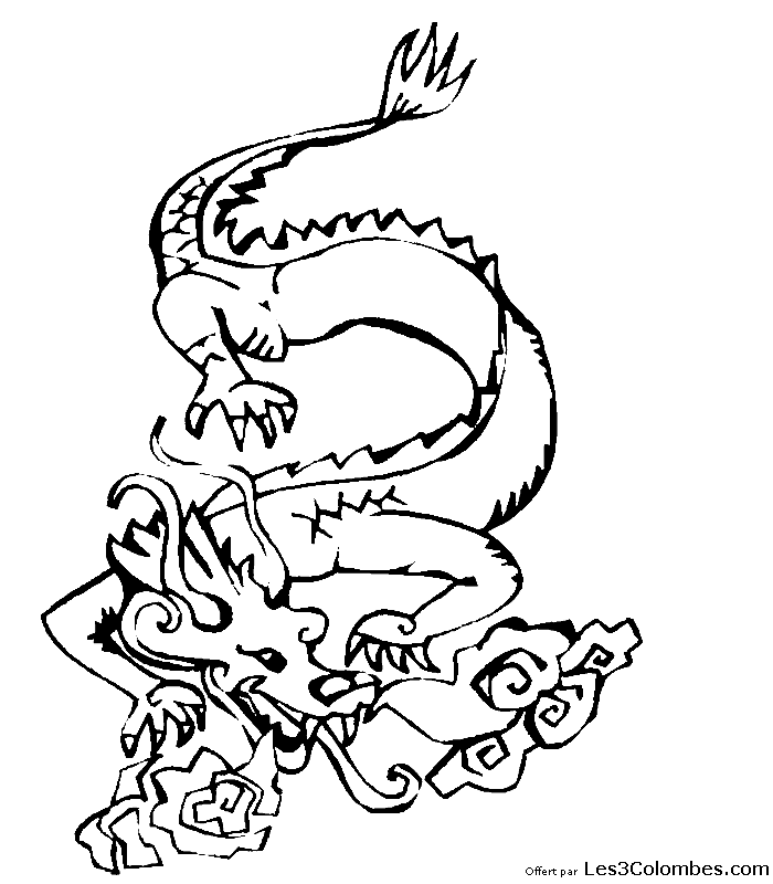 coloriage dragon 29