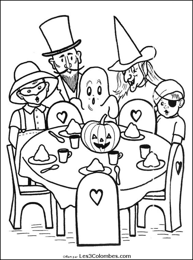 coloriages halloween 098  Coloriage en ligne gratuit pour enfant