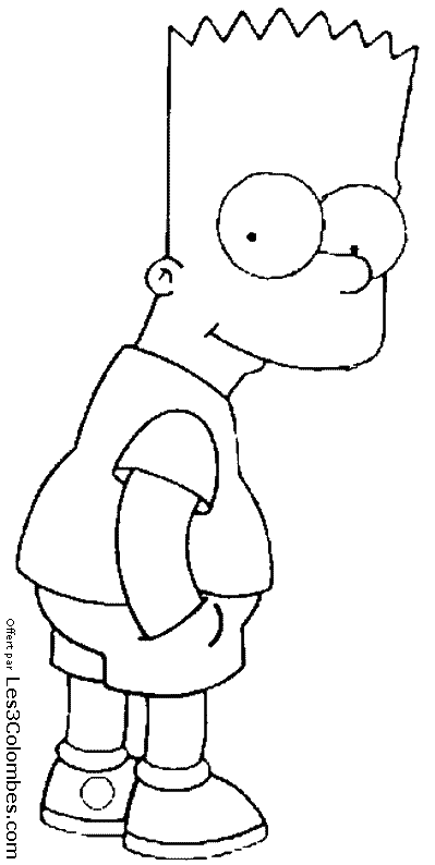 coloriage Bart Simpson 50