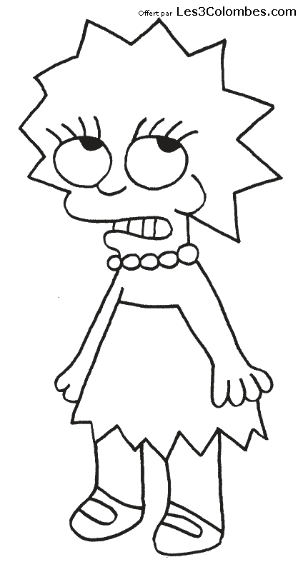 coloriage Lisa Simpson 58