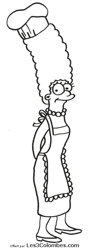 coloriage Marge Simpson 46