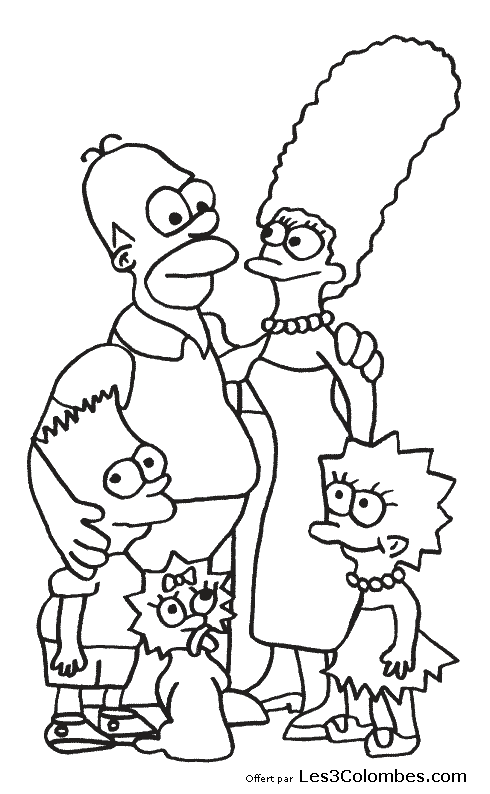 dessin Famille Simpsons 40