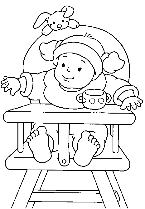 coloriage bebe 26