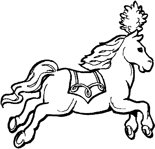 coloriage cheval 10