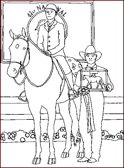 coloriage cheval 21