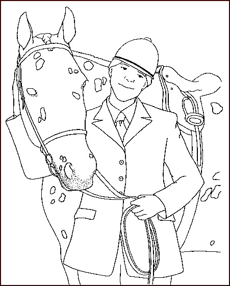 coloriage cheval 25