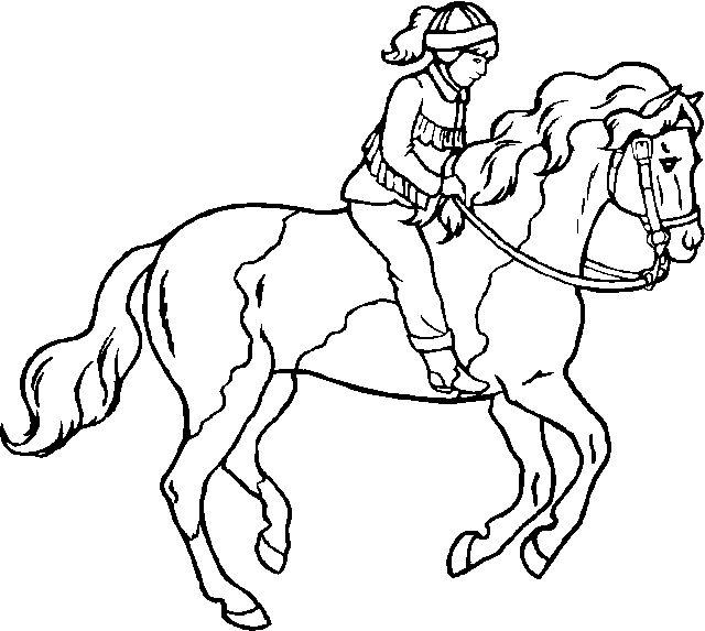 coloriage cheval 51