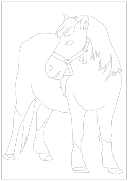 coloriage cheval 57