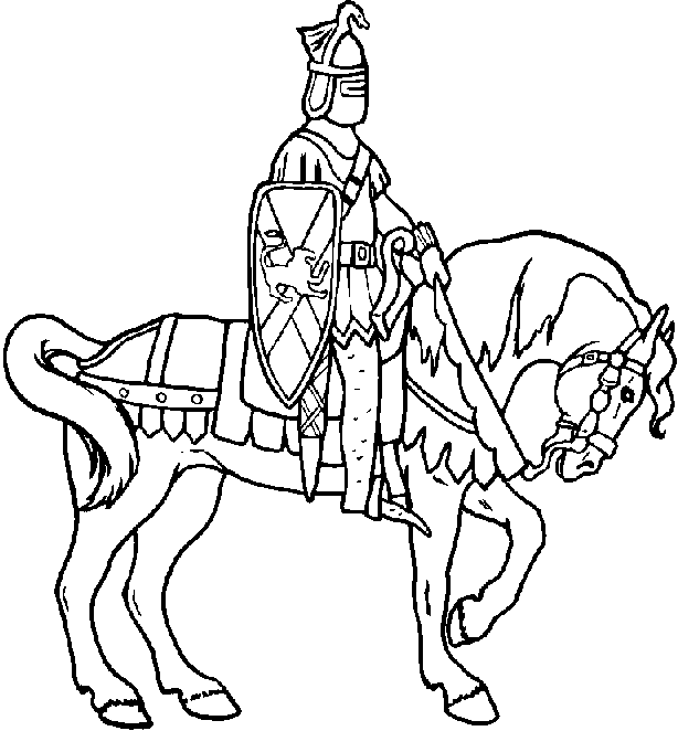 coloriage cheval 77