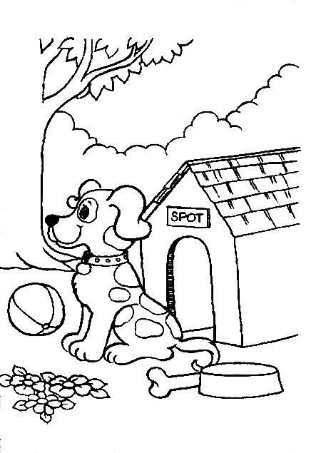 coloriage de chien 10