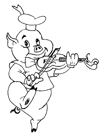 coloriage cochon 79