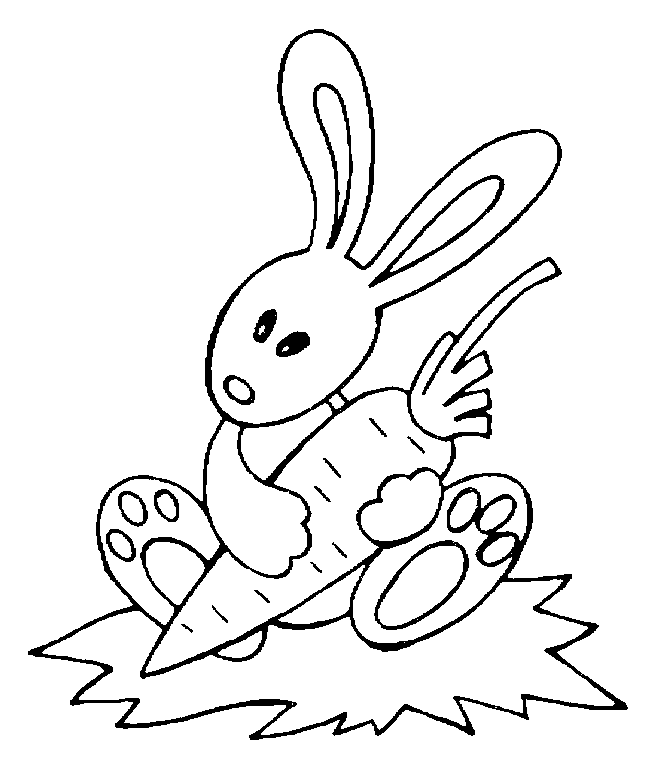 coloriage lapin 24