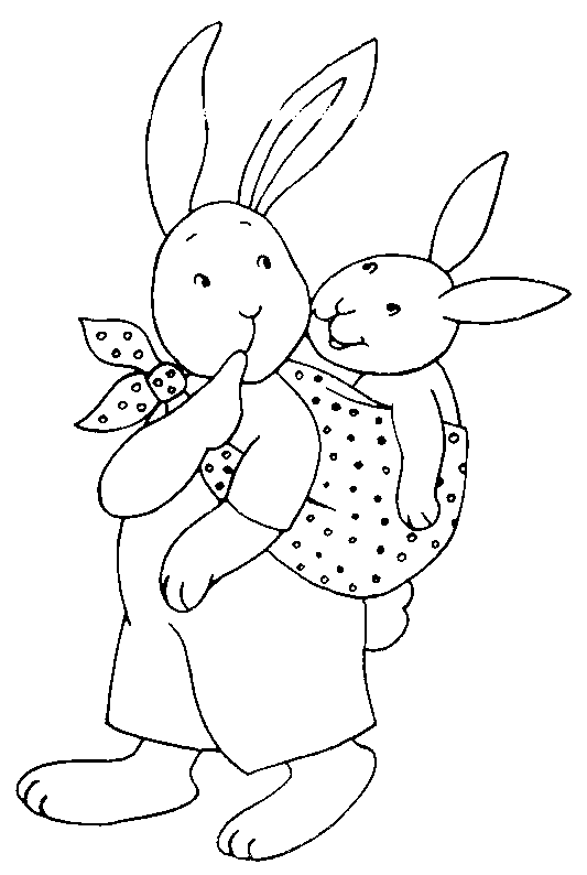 coloriage lapin 26