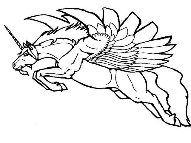 coloriage de licorne 05