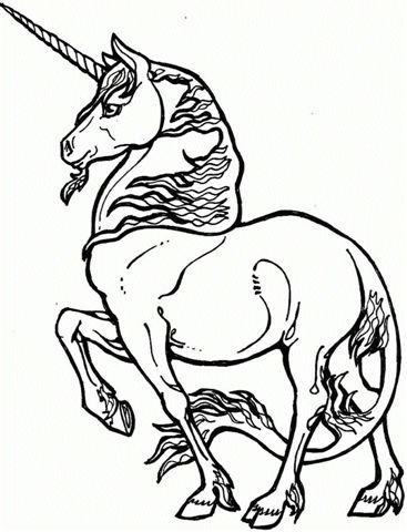 coloriage de licorne 06