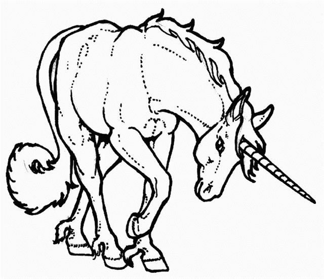 coloriage de licorne 07