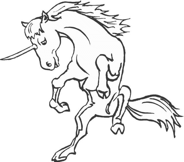 coloriage de licorne 08