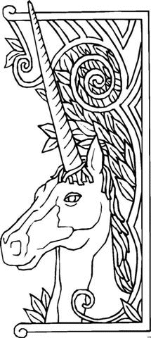 coloriage de licorne 09