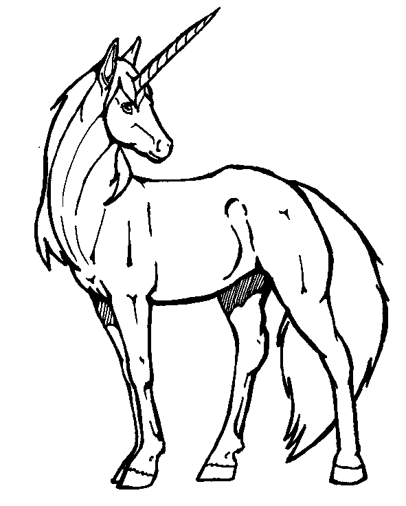 coloriage de licorne 10