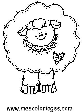 coloriage mouton 24
