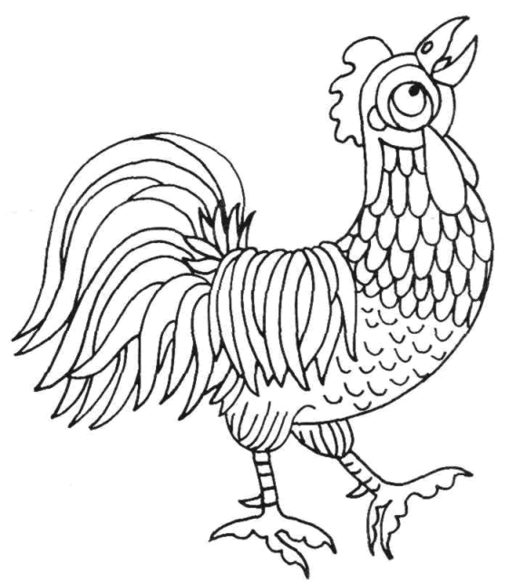 coloriage poule 20