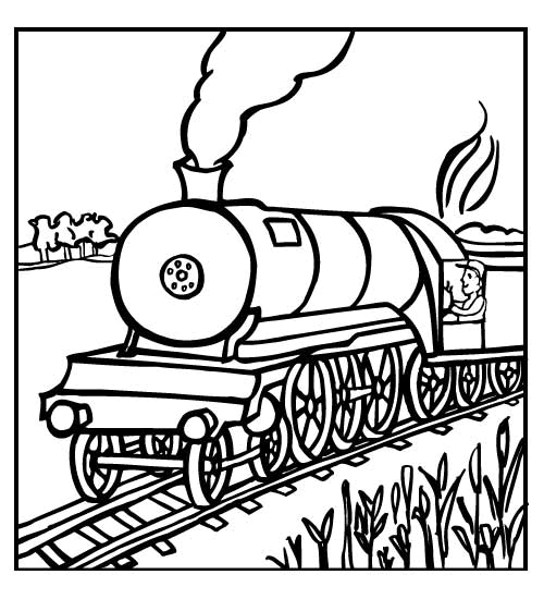 coloriage train 07