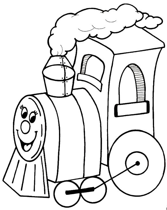 coloriage train 19