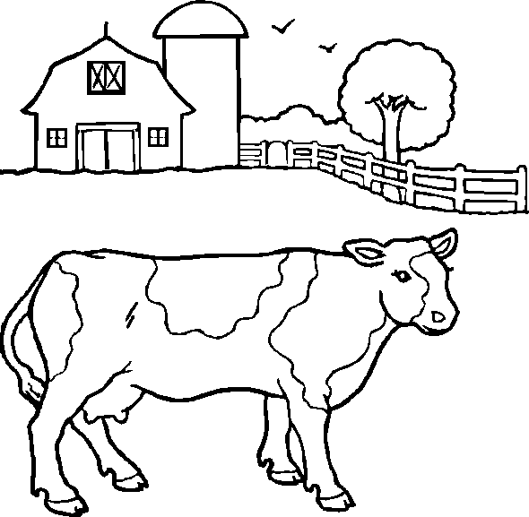 coloriage vache 07