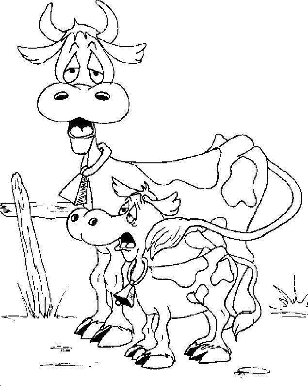 coloriage vache 16