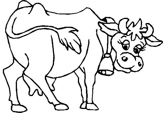 coloriage vache 24