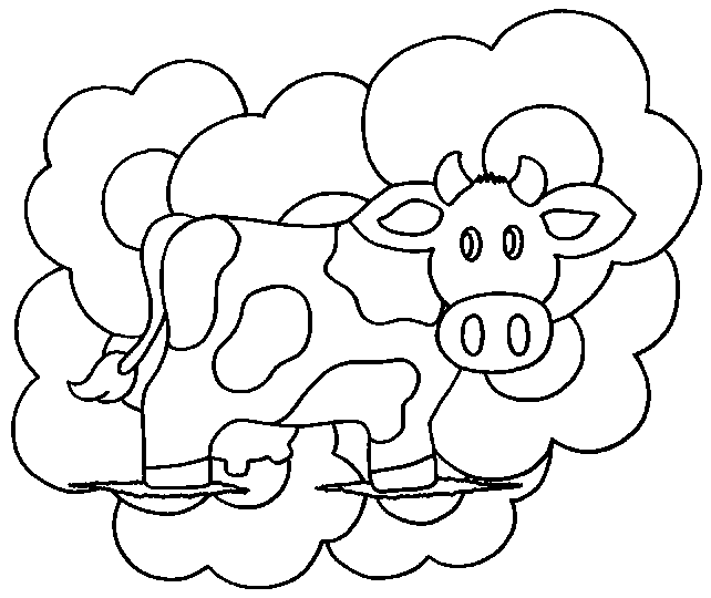 coloriage vache 40